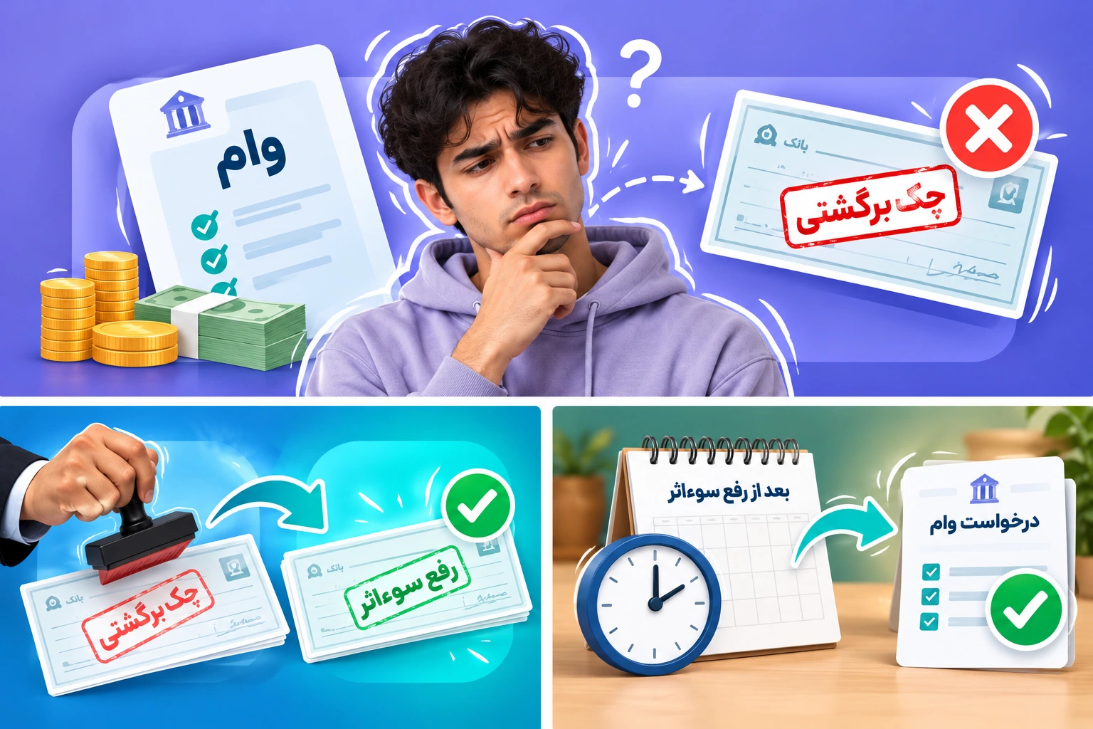 آیا با چک برگشتی میتوان وام گرفت